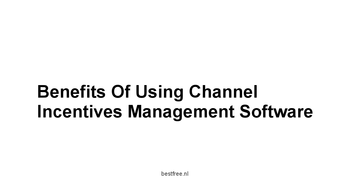 Benefits of Using Channel Incentives Management Software