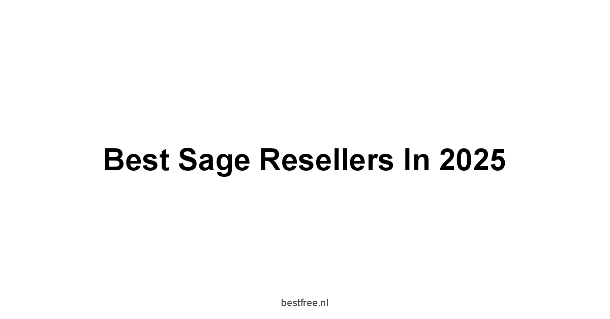 Best Sage Resellers in 2025