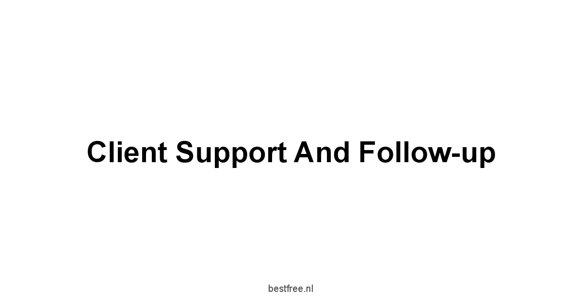 Client Support and Follow-up