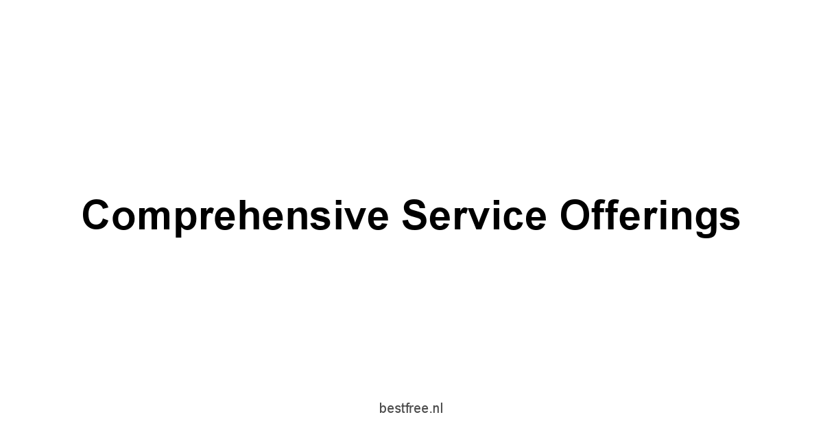 Comprehensive Service Offerings