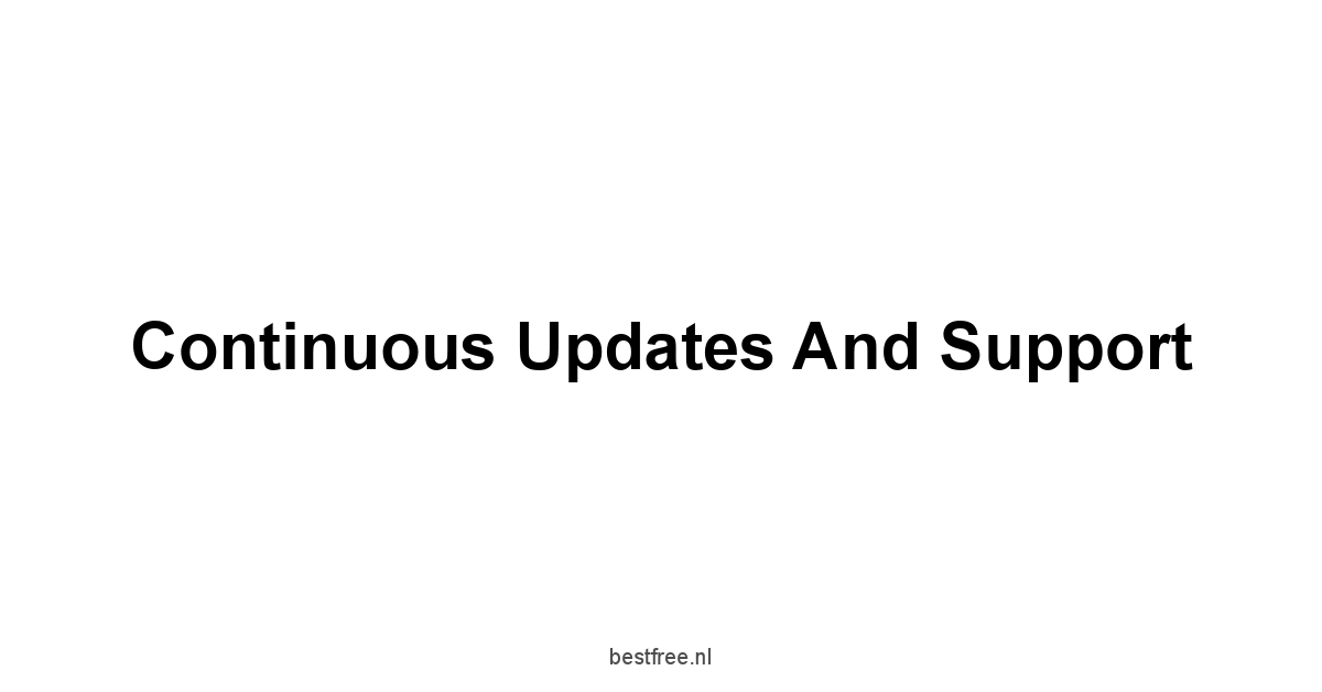 Continuous Updates and Support