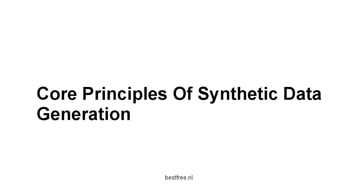 Core Principles of Synthetic Data Generation