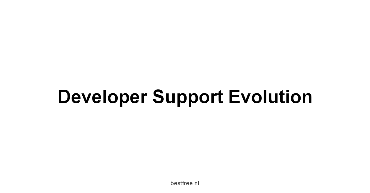 Developer Support Evolution