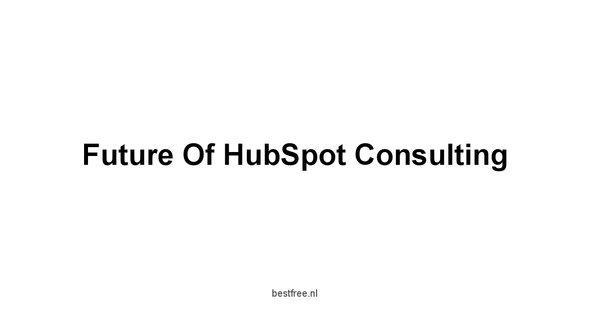 Future of HubSpot Consulting