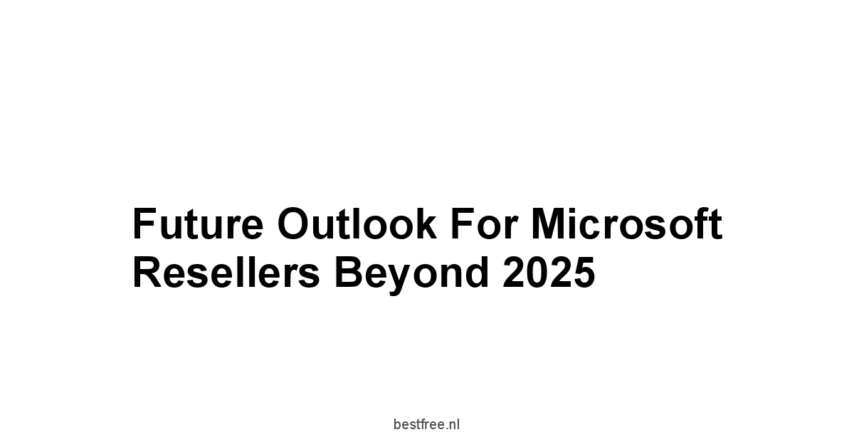 Future Outlook for Microsoft Resellers Beyond 2025