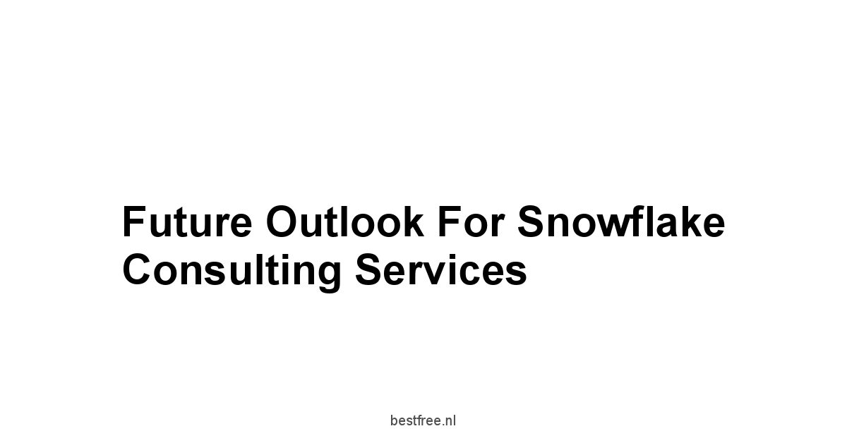 Future Outlook for Snowflake Consulting Services