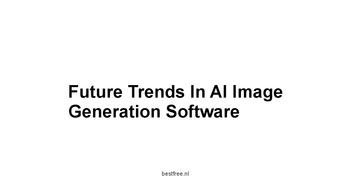 Future Trends in AI Image Generation Software