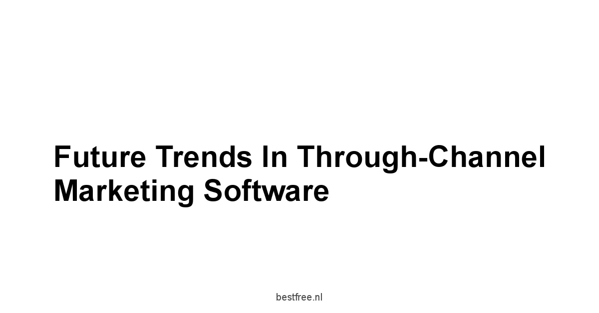 Future Trends in Through-Channel Marketing Software