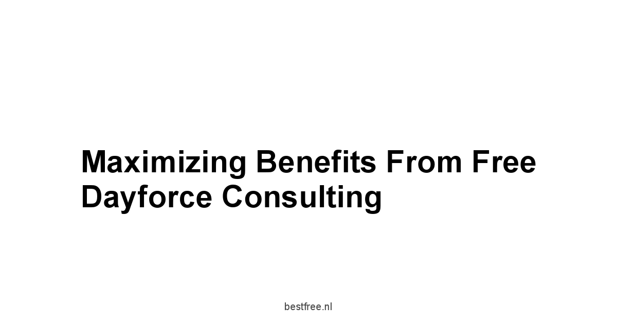 Maximizing Benefits from Free Dayforce Consulting