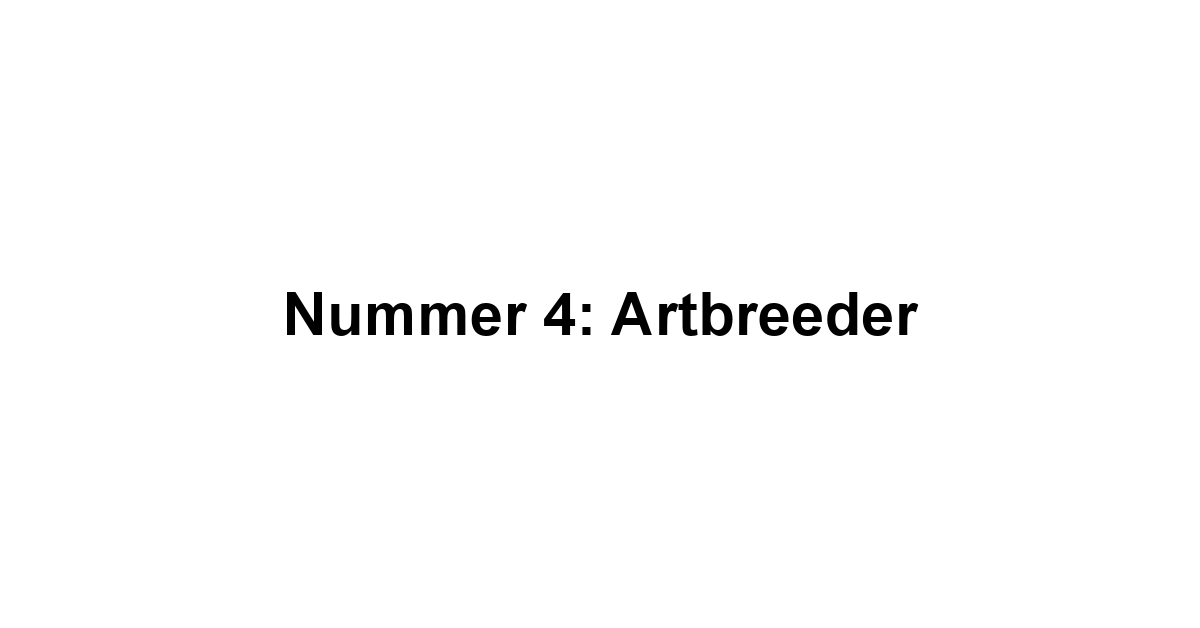 Nummer 4: Artbreeder