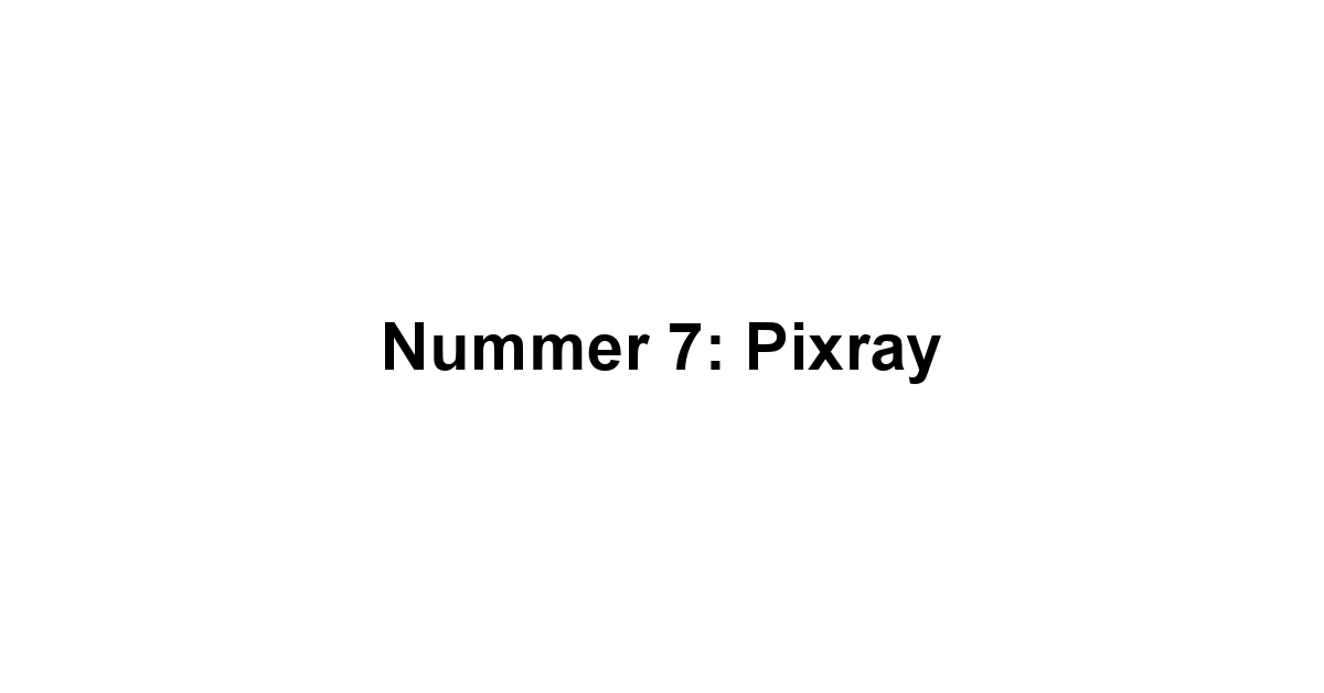 Nummer 7: Pixray