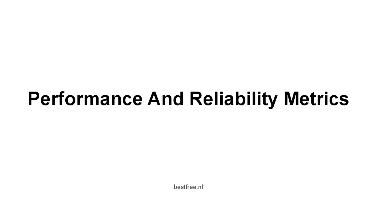 Performance and Reliability Metrics