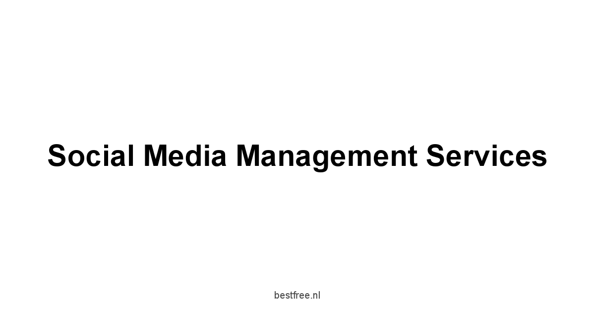 Social Media Management Services