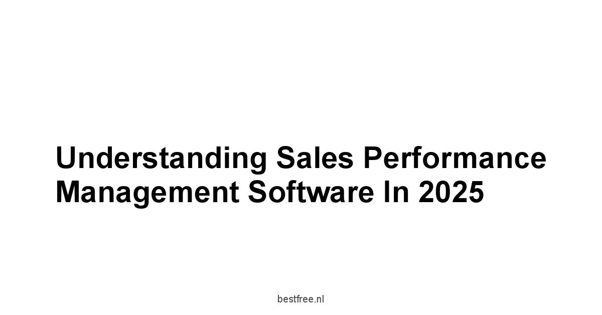 Understanding Sales Performance Management Software in 2025