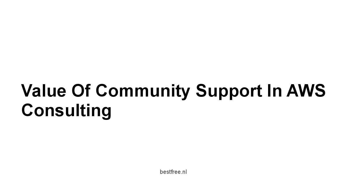 Value of Community Support in AWS Consulting