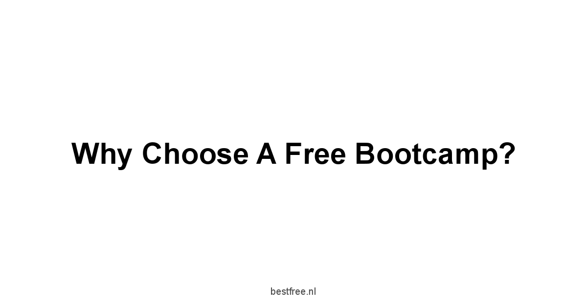 Why Choose a Free Bootcamp?