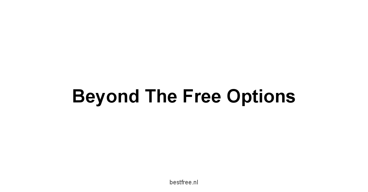 Beyond the Free Options