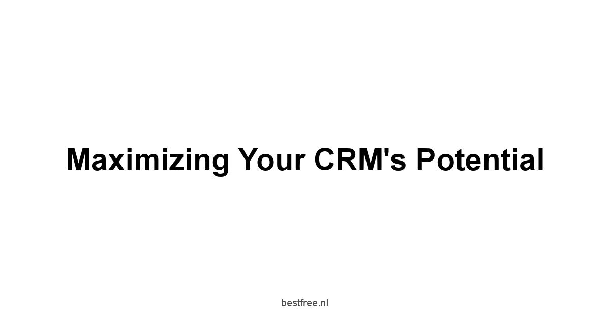 Maximizing Your CRM's Potential