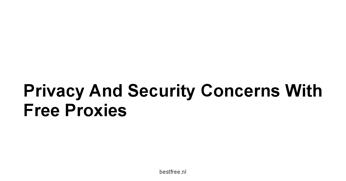 Privacy and Security Concerns with Free Proxies