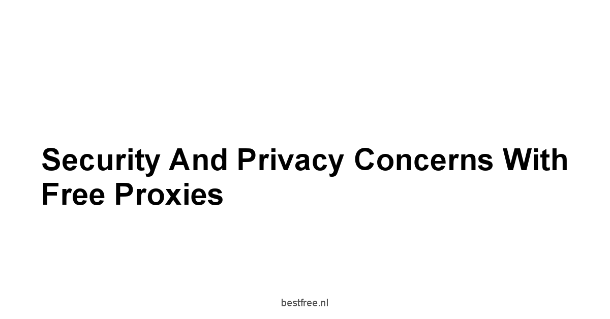 Security and Privacy Concerns with Free Proxies