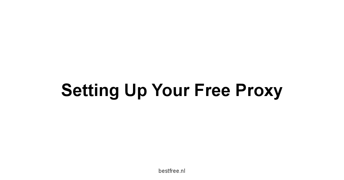 Setting Up Your Free Proxy