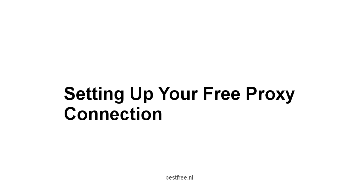 Setting Up Your Free Proxy Connection