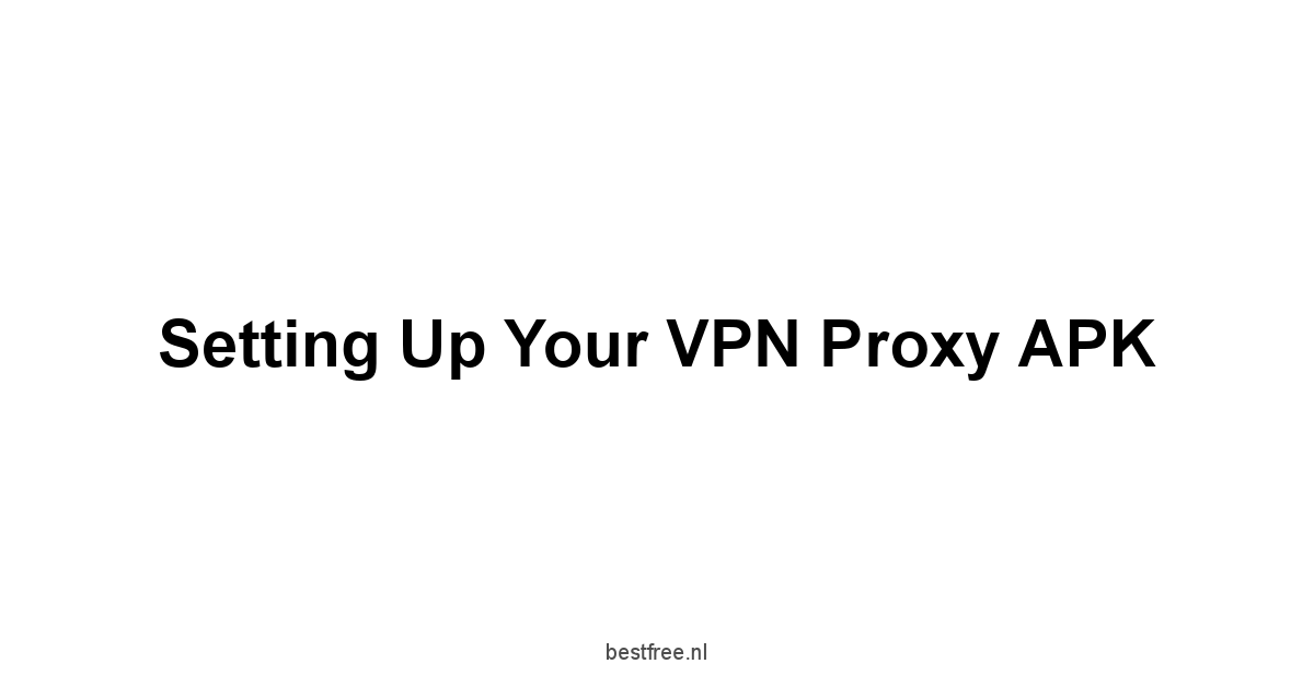 Setting Up Your VPN Proxy APK
