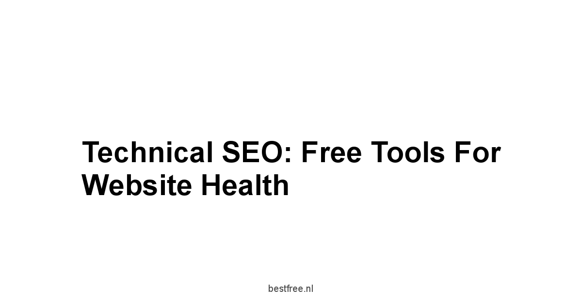 Technical SEO: Free Tools for Website Health