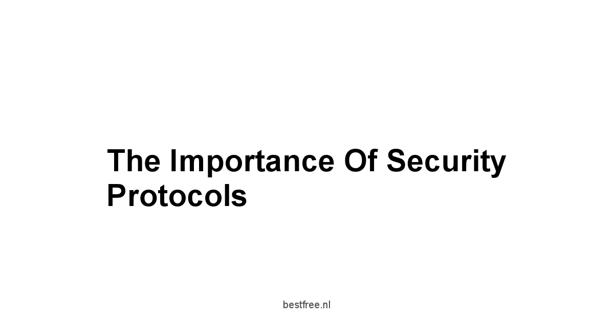 The Importance of Security Protocols