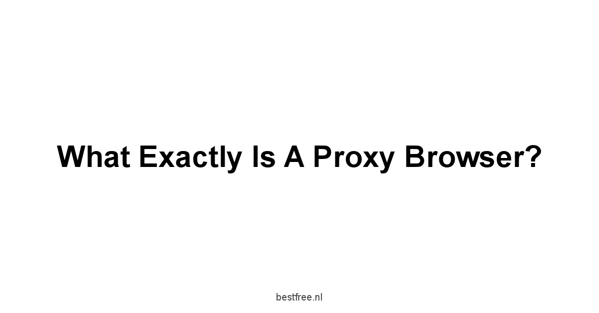 What Exactly is a Proxy Browser?