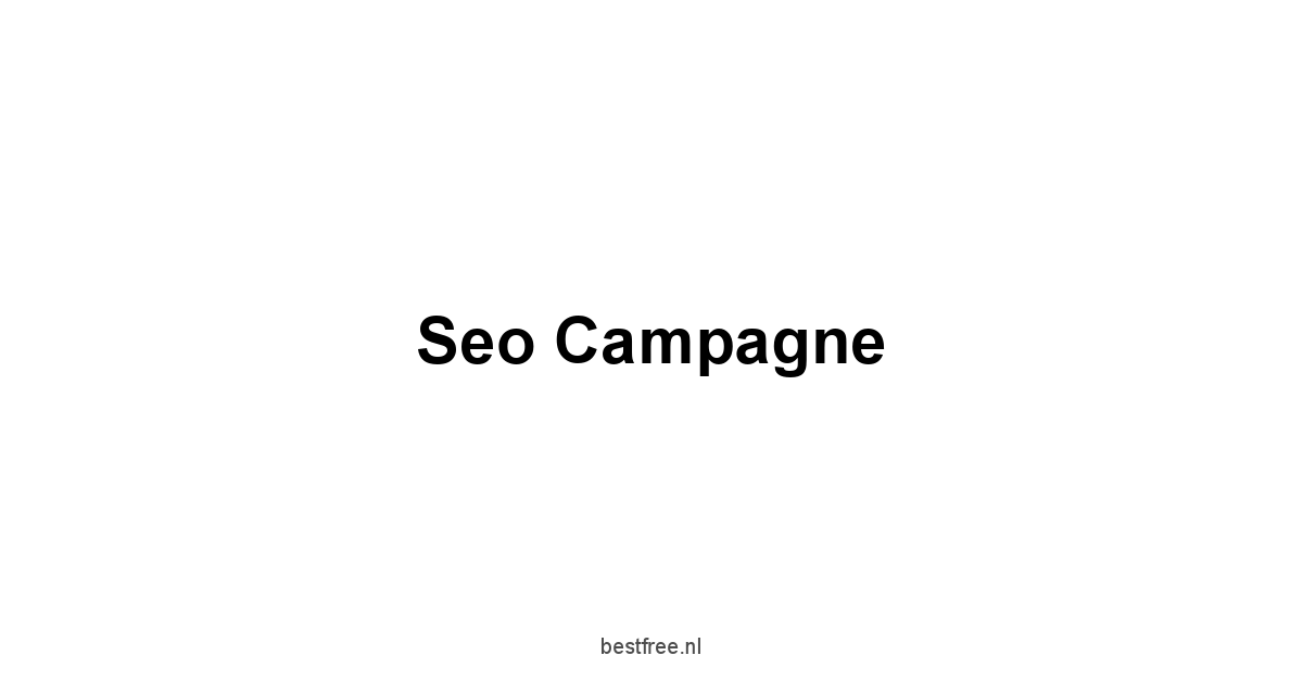 Seo Campagne
