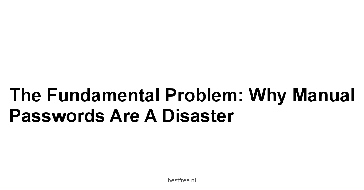 The Fundamental Problem: Why Manual Passwords Are a Disaster