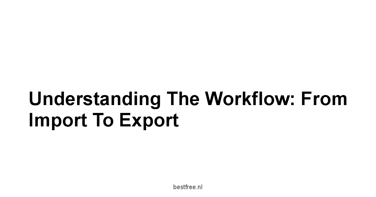 Understanding the Workflow: From Import to Export